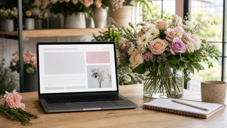 Floral editorial partnership workspace at Flower Shop in Cebu